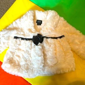 Ivory Holiday Fuzzy Jacket